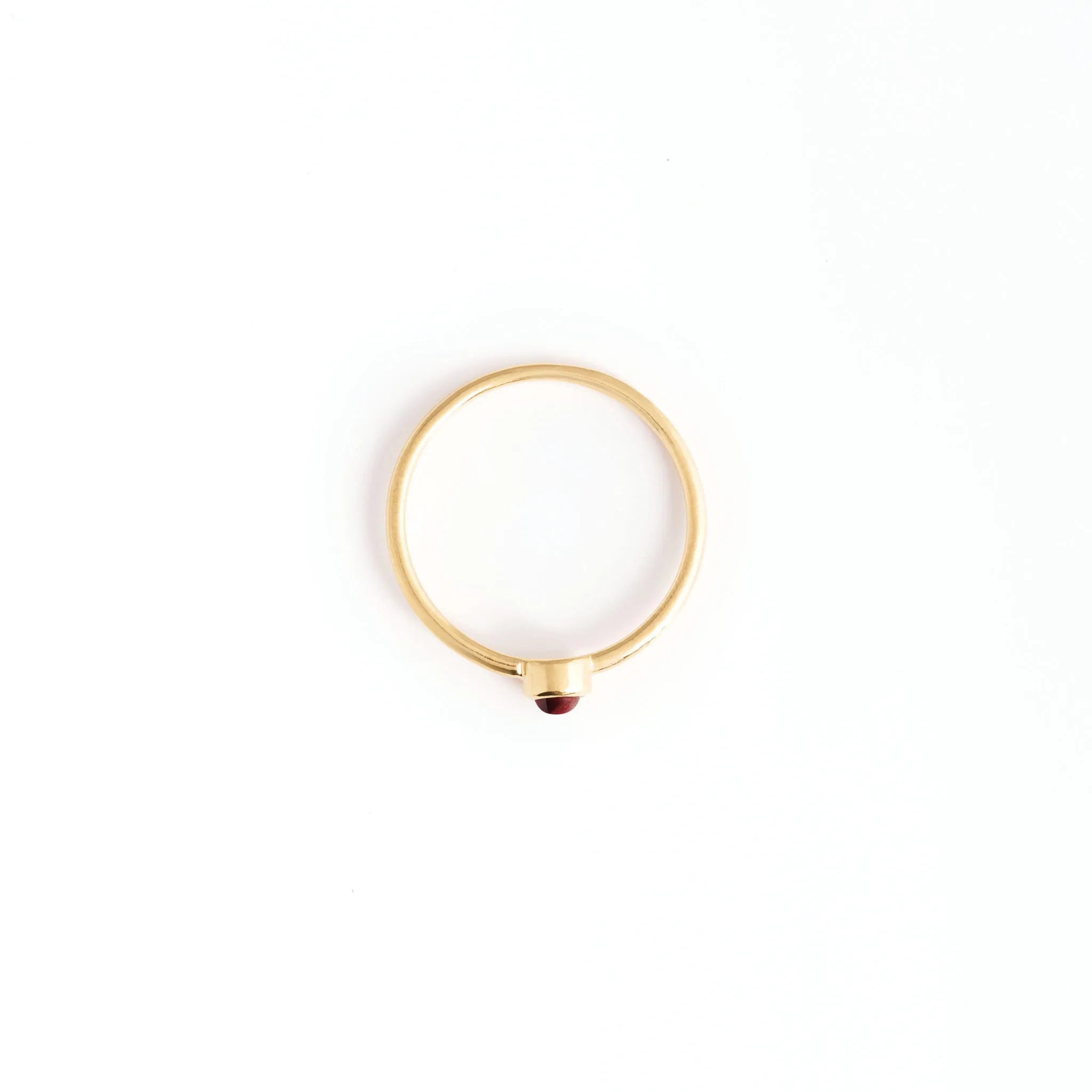 January Garnet Mano Birthstone Ring