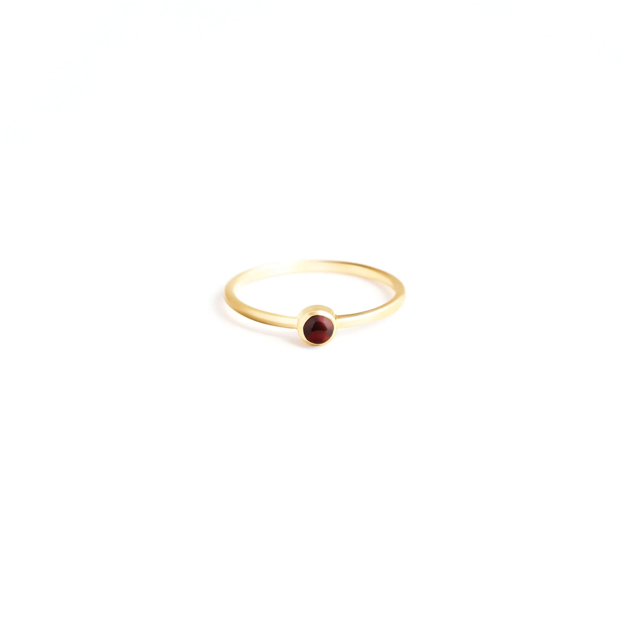 January Garnet Mano Birthstone Ring