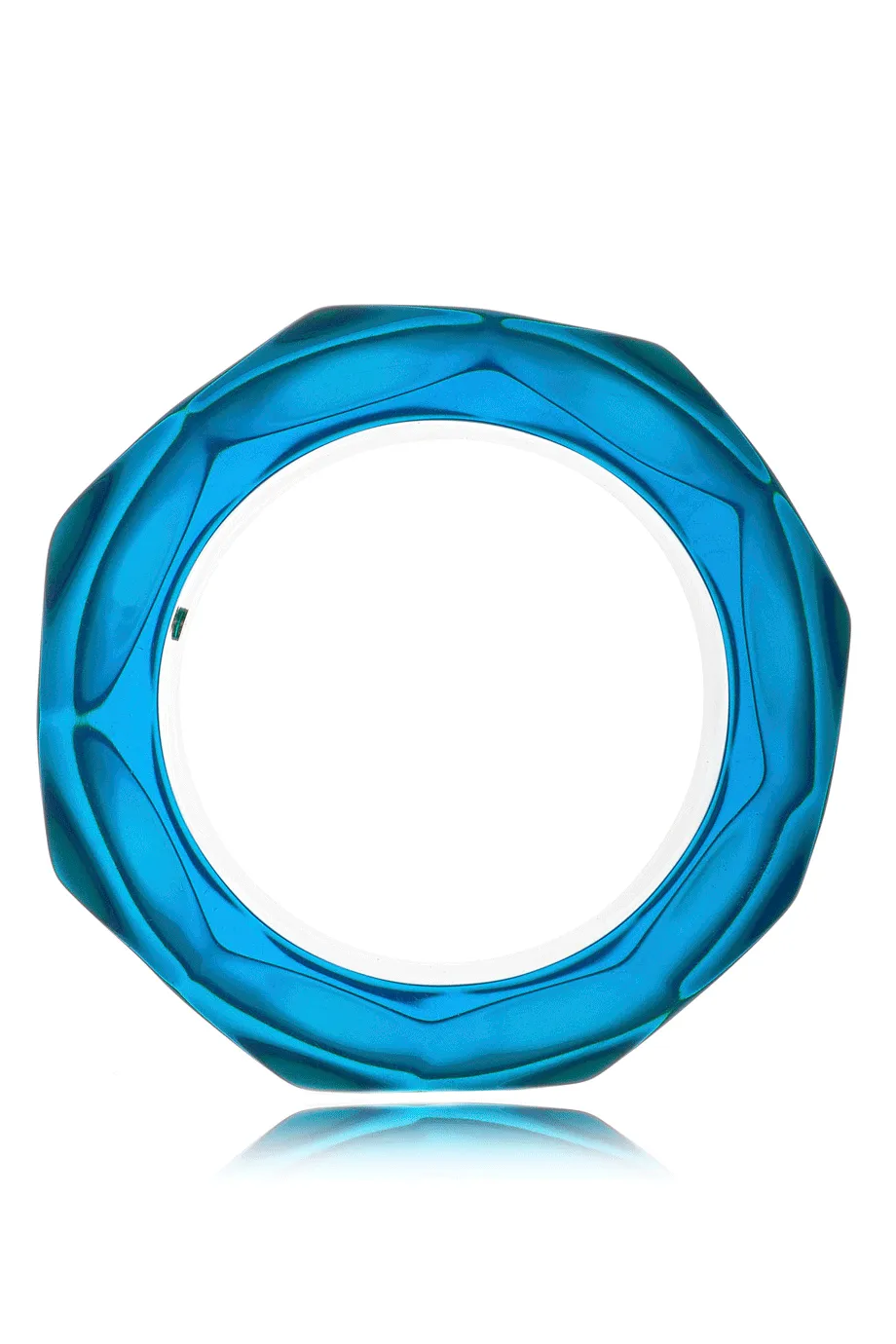 KENNETH JAY LANE DISCO Blue Resin Bangle