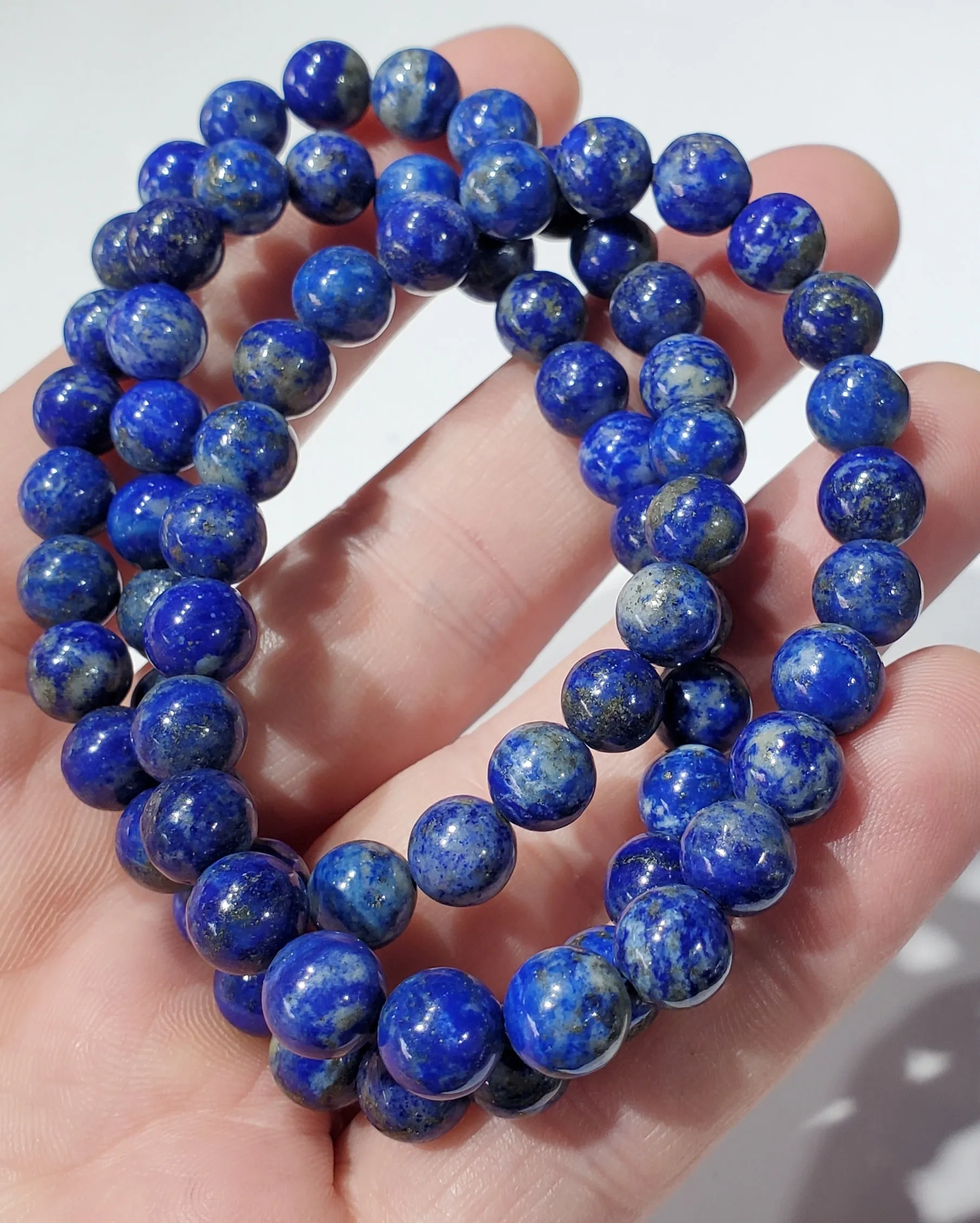 Lapis Lazuli Bead Bracelet (small bead)