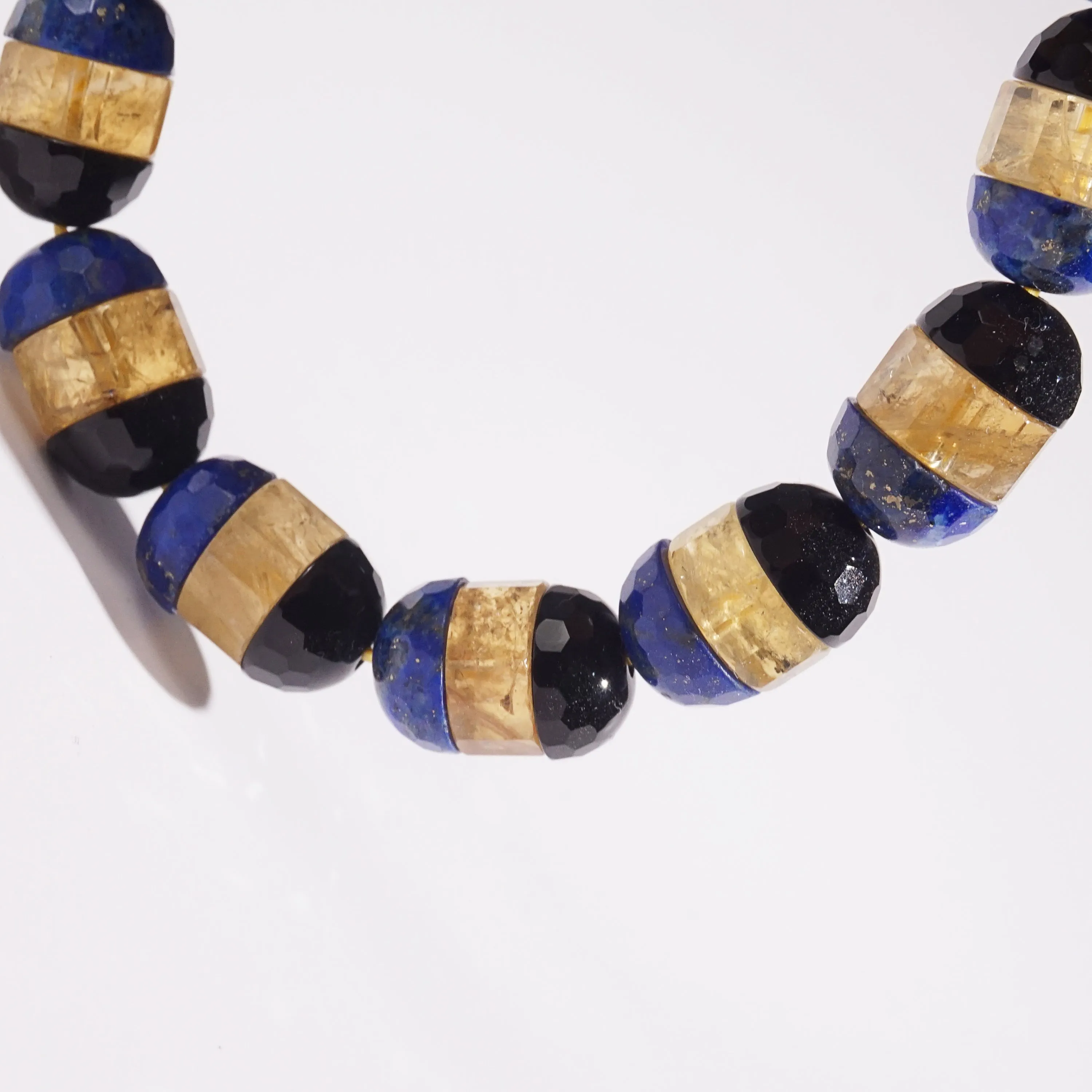 Lapis Lazuli, Citrine, and Onyx Cups