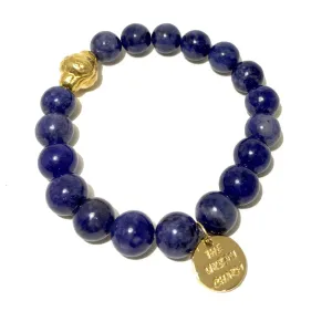 Lapis Lazuli Mantra Bracelet by The Urban Charm