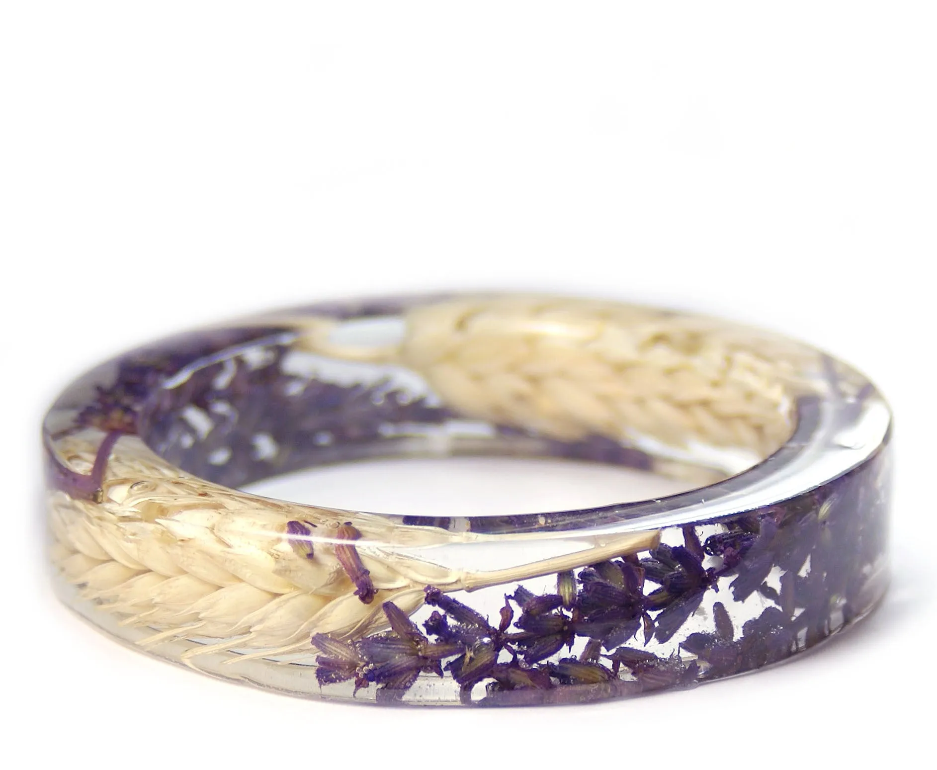 Lavender Wheat Resin Bracelet