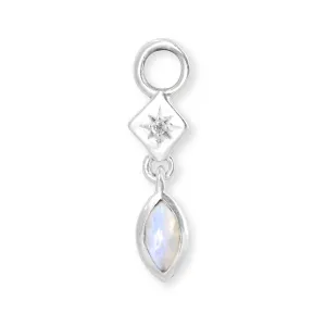 Lexi Silver Moonstone Charm