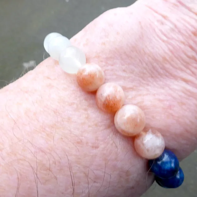 Libra Zodiac Stretch Bead Bracelet