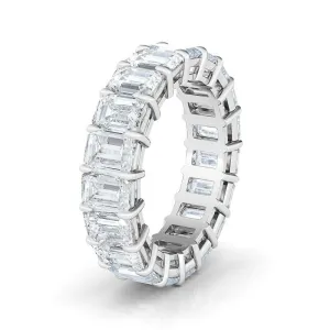 Men's Emerald Cut Diamond Eternity Band