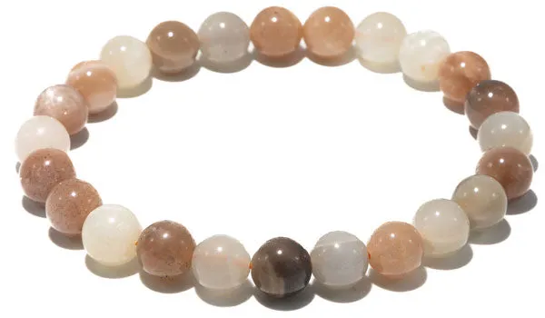 Mixed Moonstone Natural Gemstone Bracelet