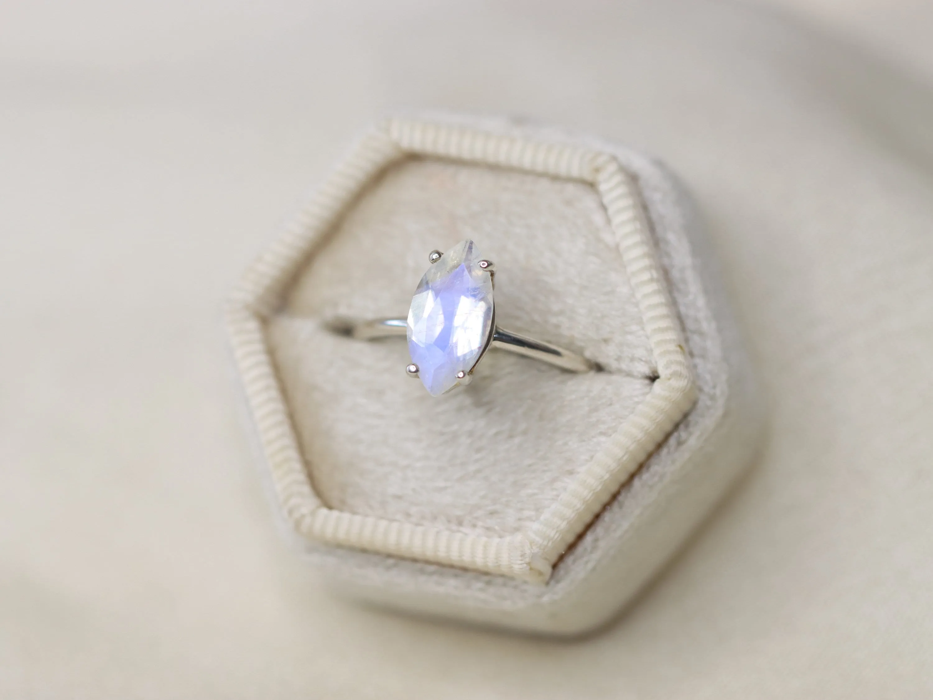 Moonstone Engagement Ring