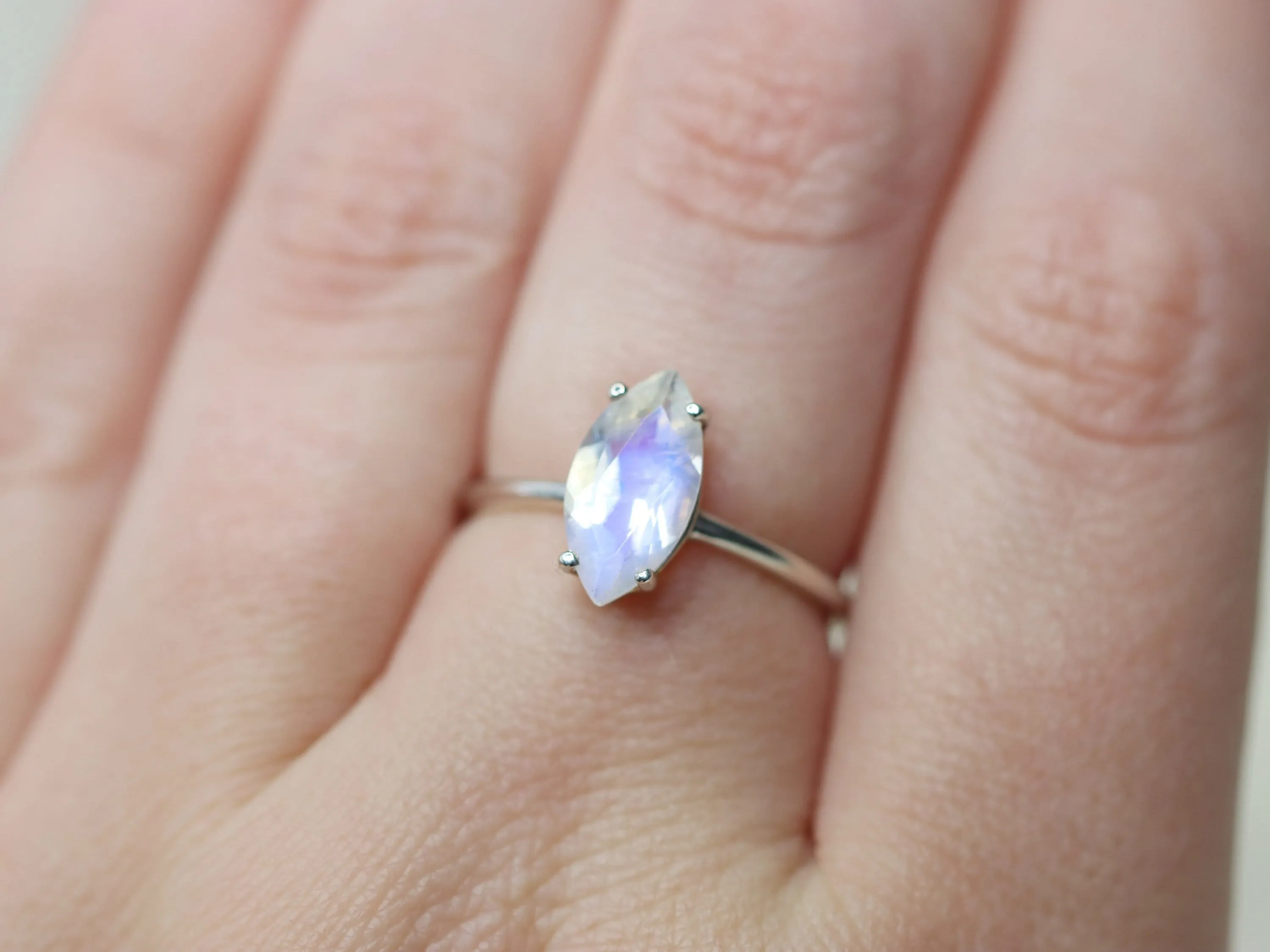 Moonstone Engagement Ring