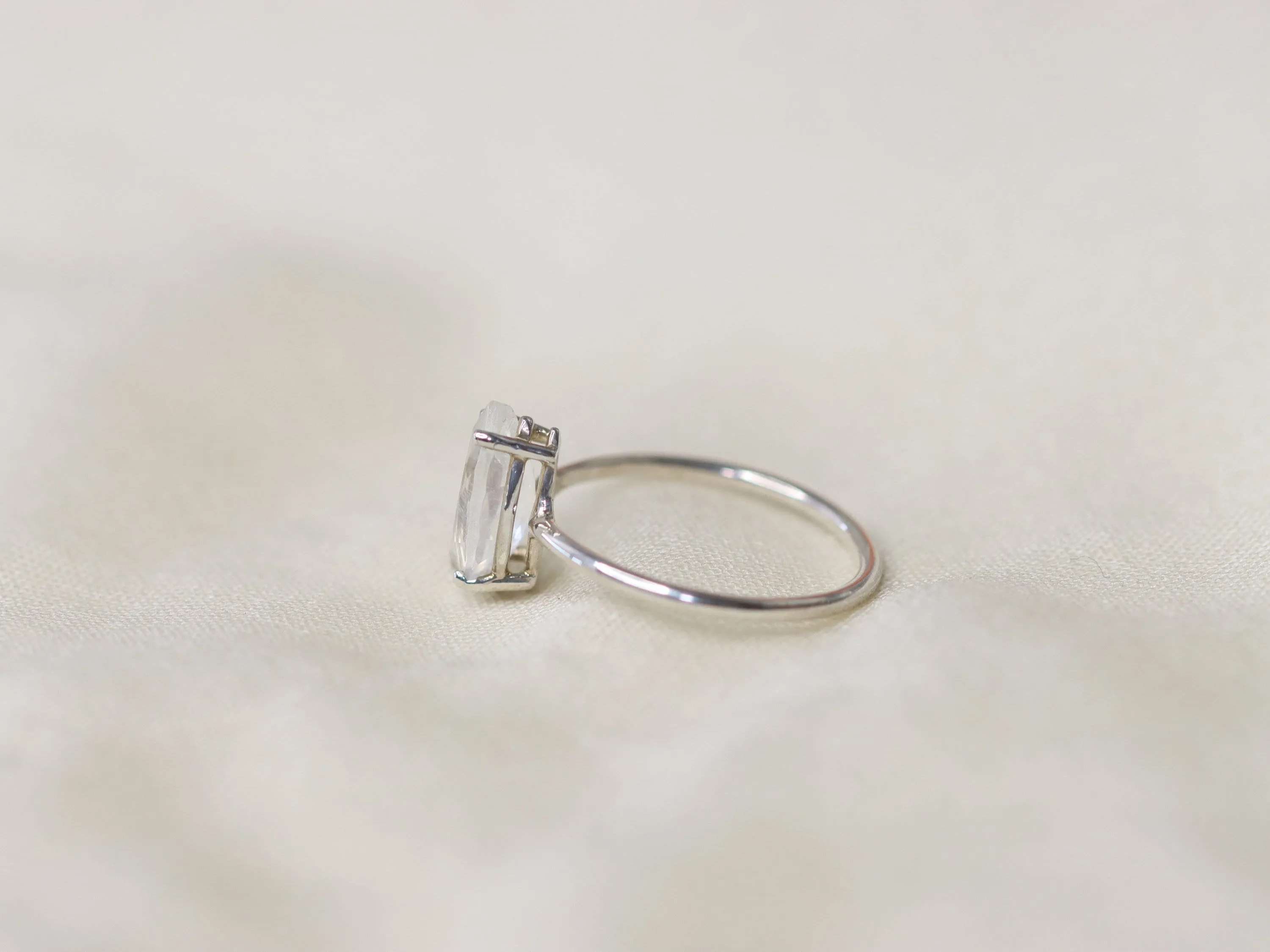 Moonstone Engagement Ring