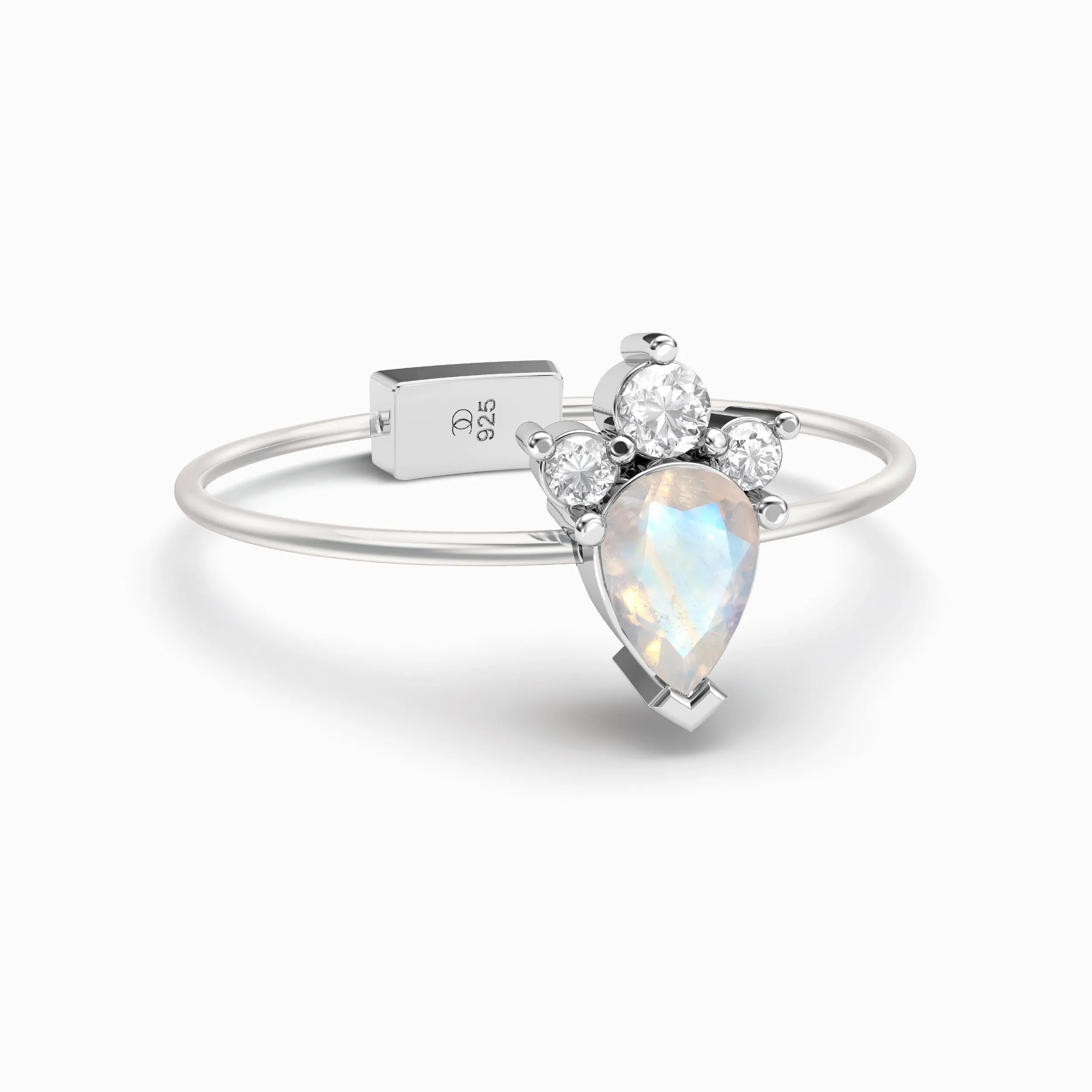 Moonstone Floating Ring - Lola