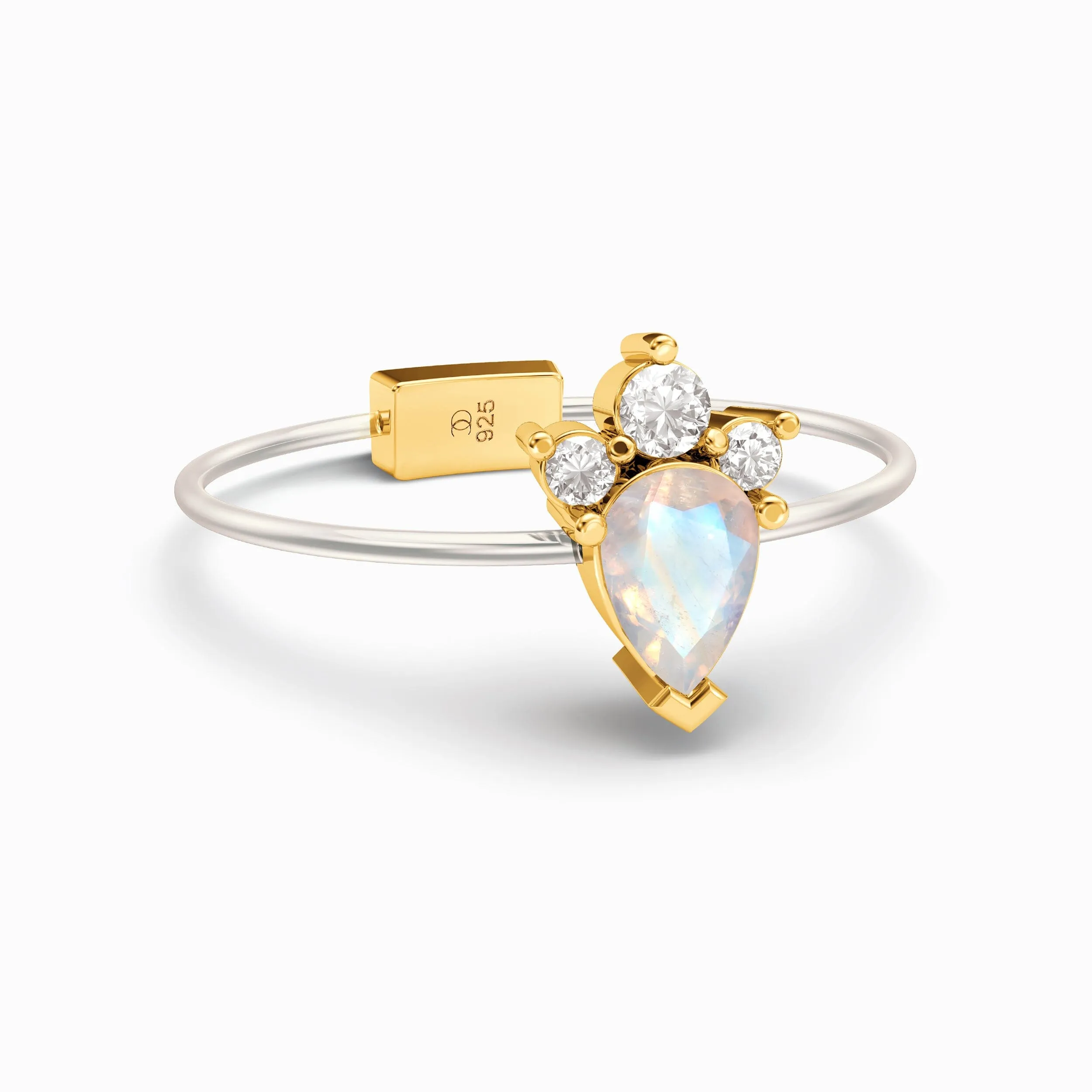 Moonstone Floating Ring - Lola