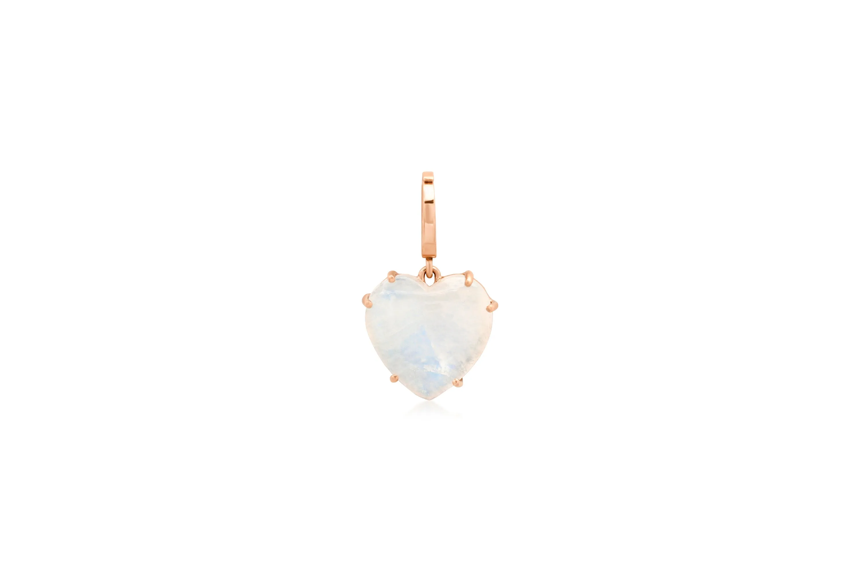 Moonstone Heart Charm