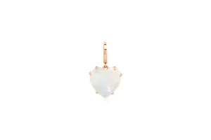 Moonstone Heart Charm