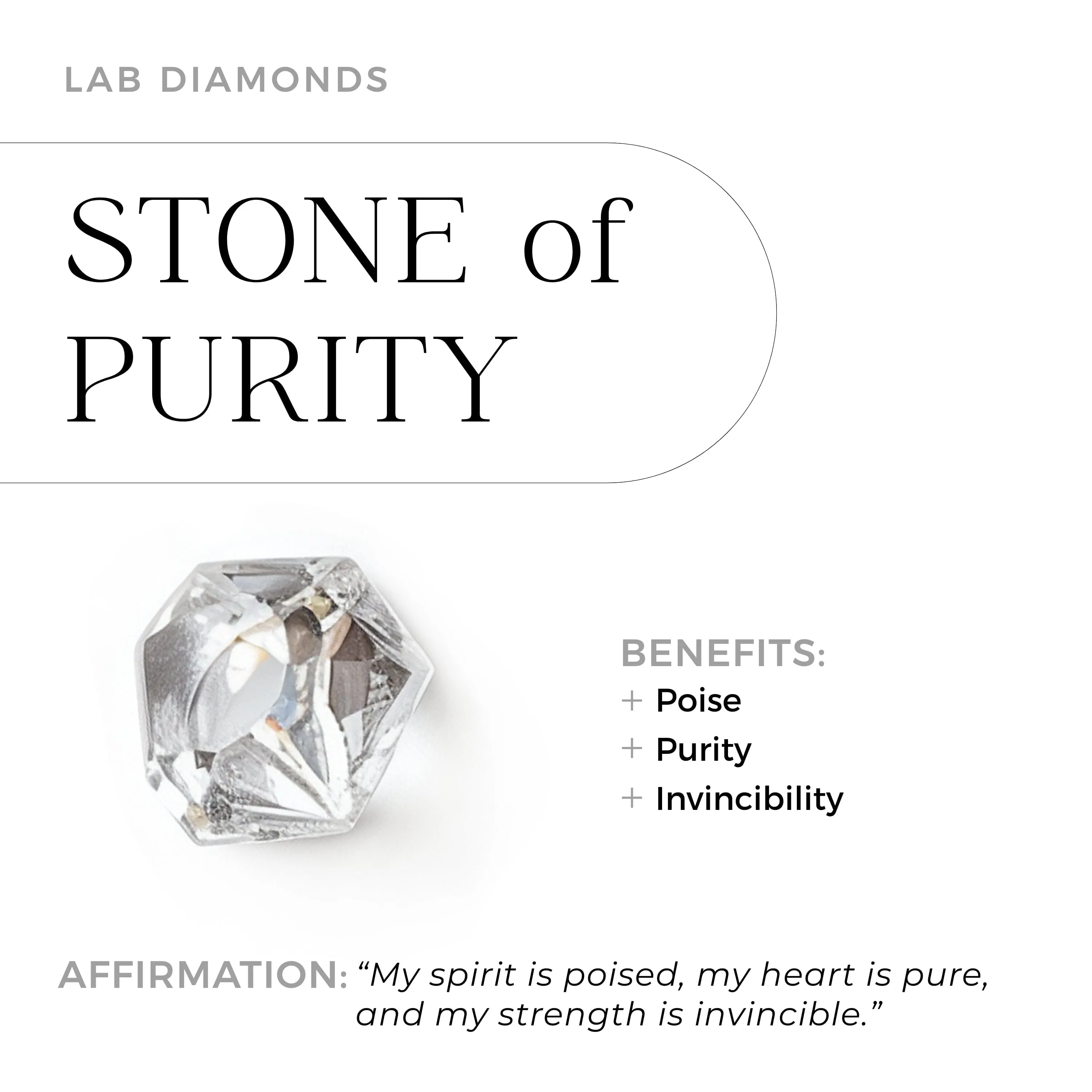 Moonstone Lab Diamond Ring - Tear of Joy