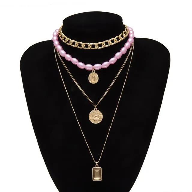 Multi Layered Choker Necklace