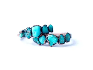 Multi Stone Ring | Turquoise nugget ring