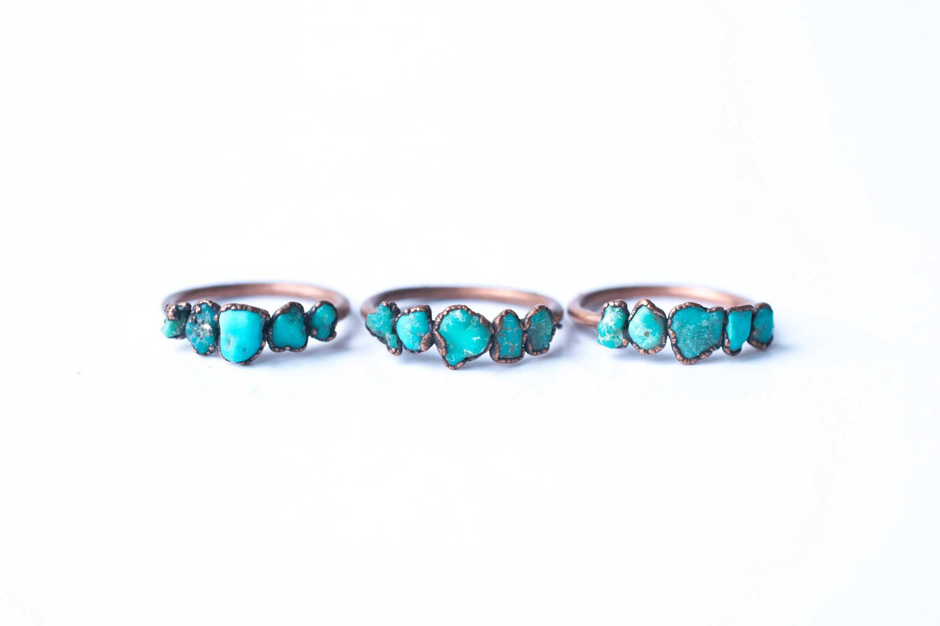 Multi Stone Ring | Turquoise nugget ring