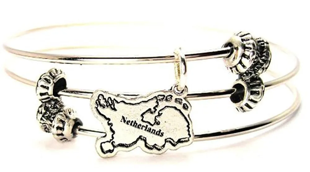 Netherland Triple Style Expandable Bangle Bracelet