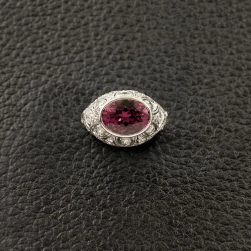 Oval Garnet Estate Ring