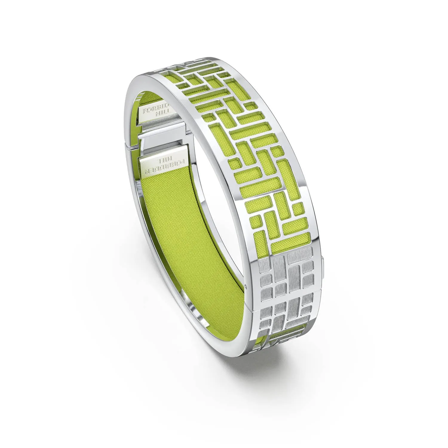 Pavilion Bangle - Pomelo Green - Sterling Silver