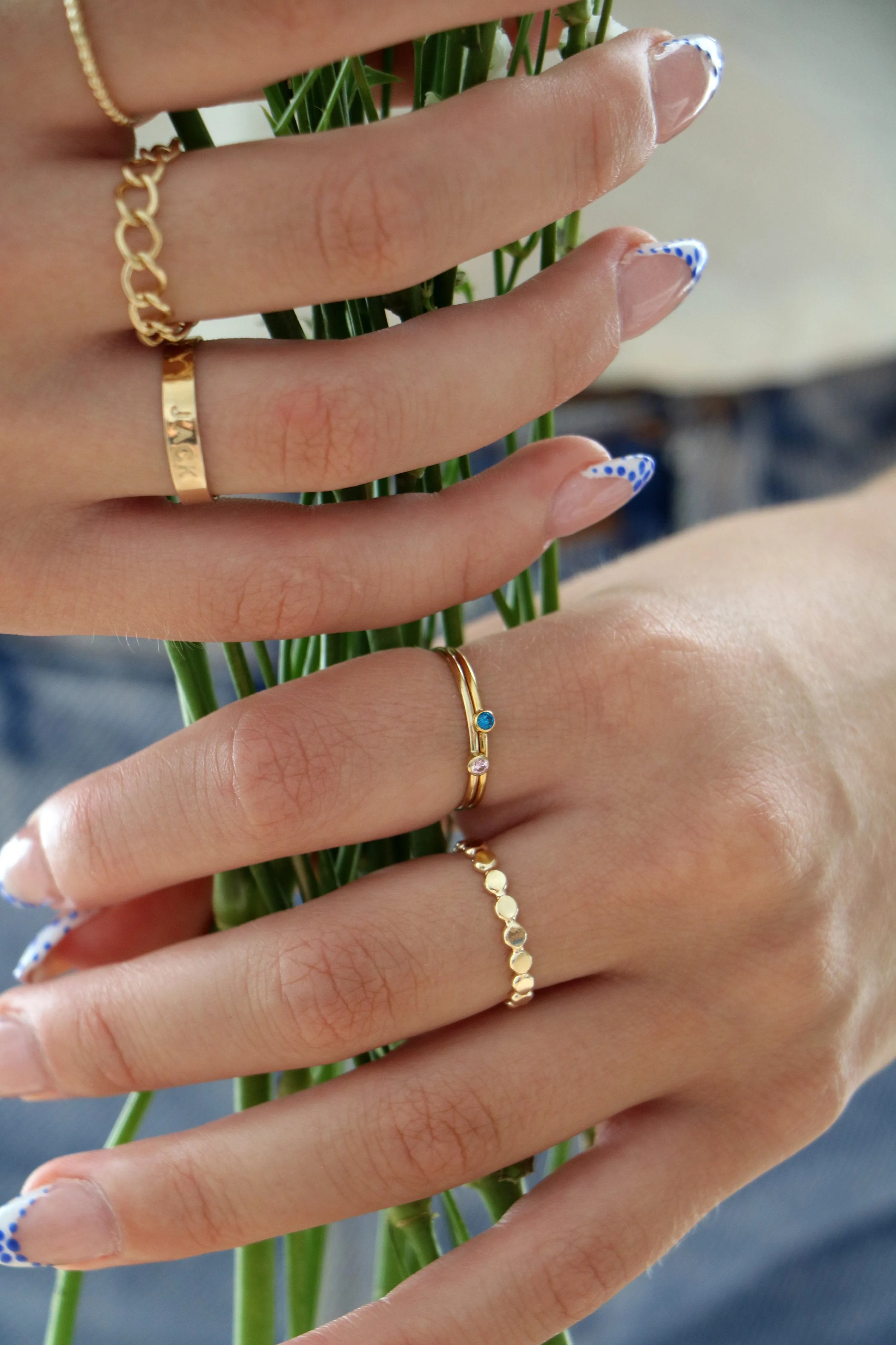 pebble ring { gold   silver }