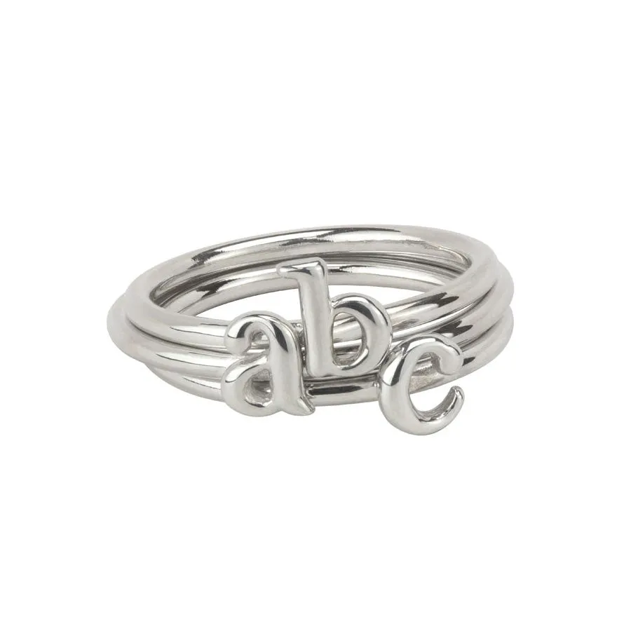 Petite Alphabet Ring