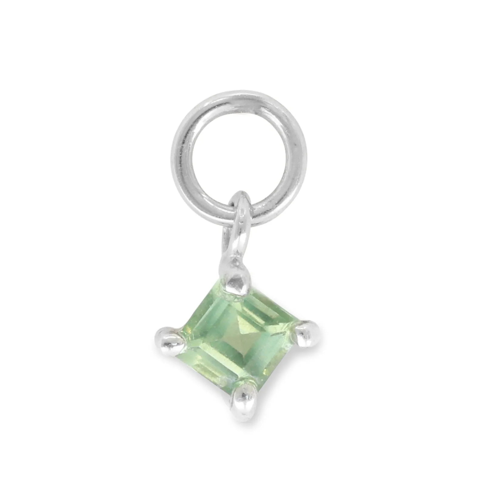 Petite Apatite Silver Charm