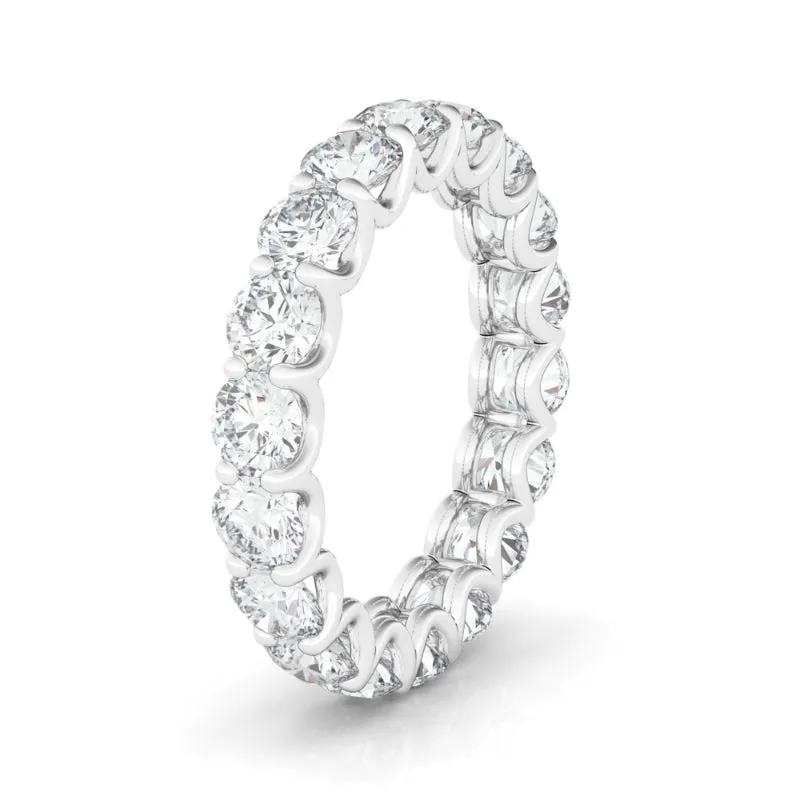 Petite Round Cut Diamond Eternity Band