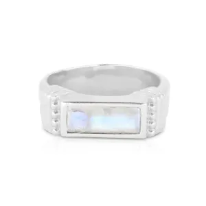 Phoebe Moonstone Silver Ring