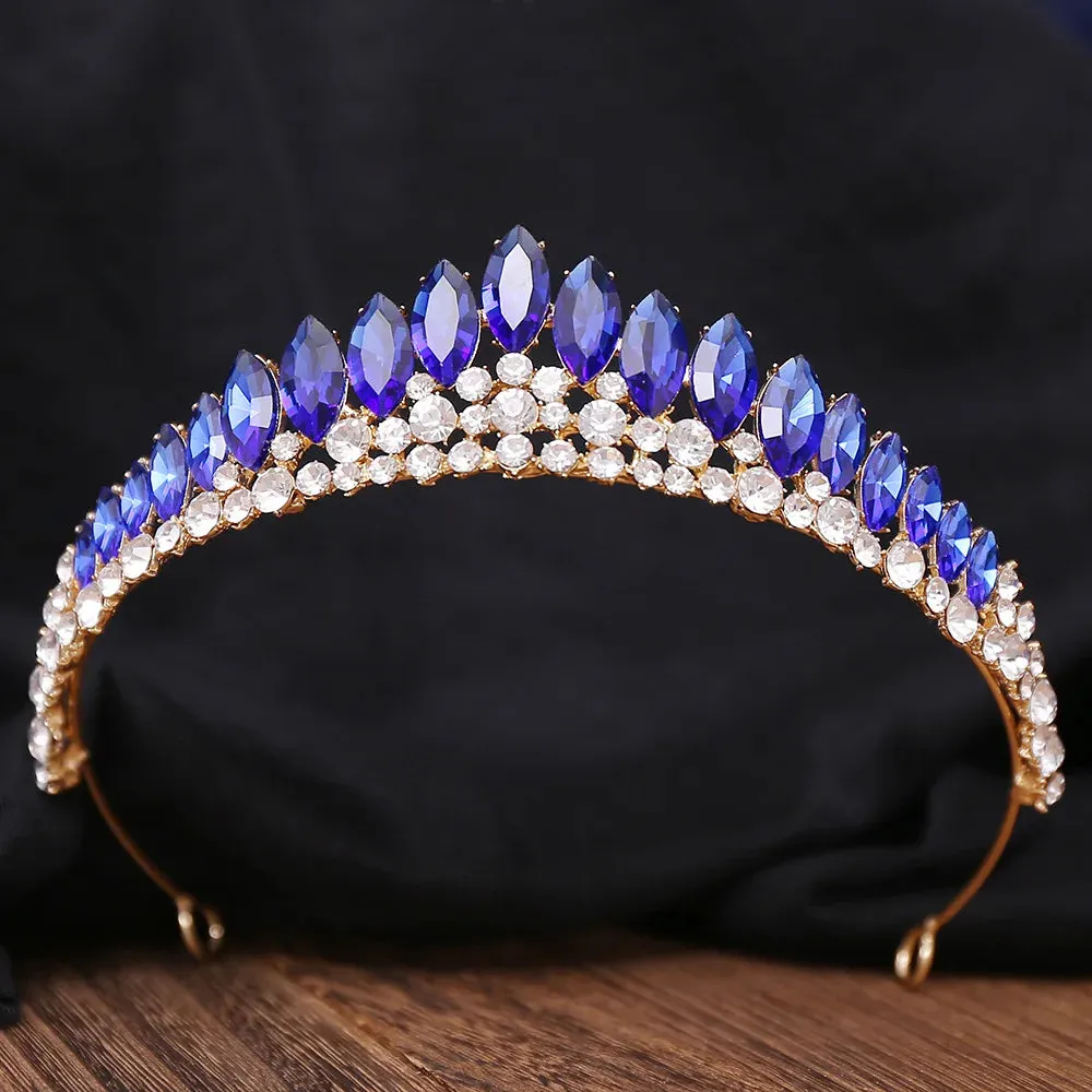 Princess Crystal Rhinestone Bridal Tiara Crown Wedding Pageant Hair Accessory