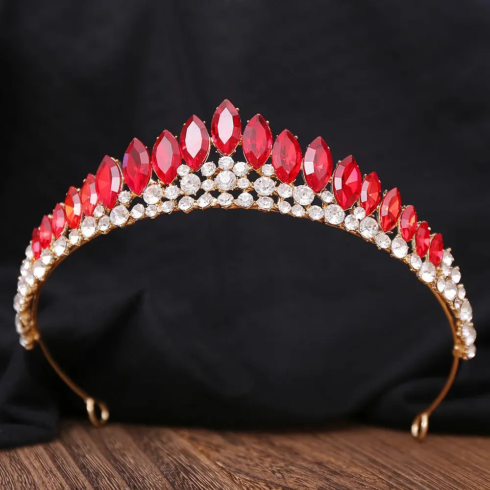 Princess Crystal Rhinestone Bridal Tiara Crown Wedding Pageant Hair Accessory