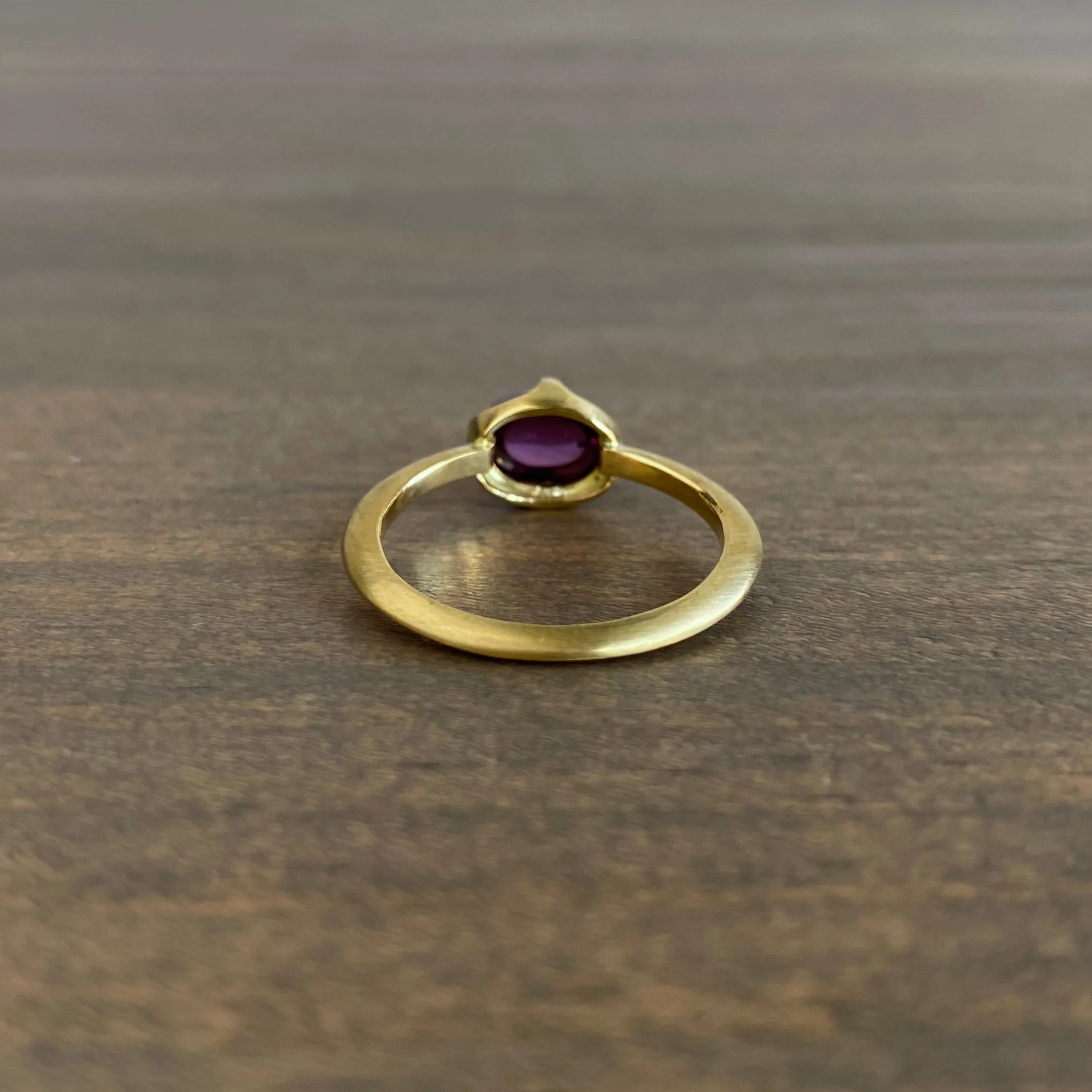 Rhodolite Garnet Claw Set Ring