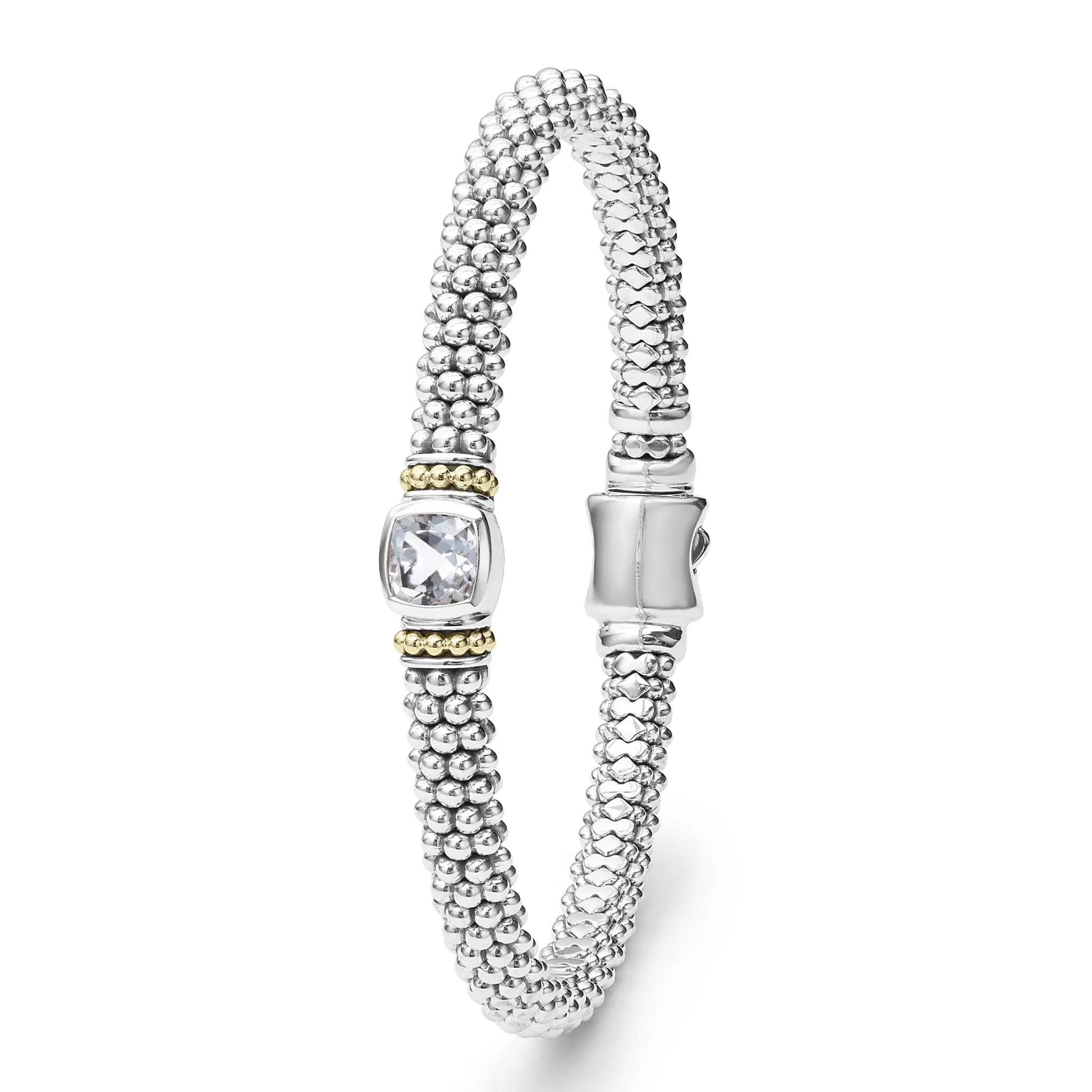 Rittenhouse White Topaz Caviar Bracelet | 6mm