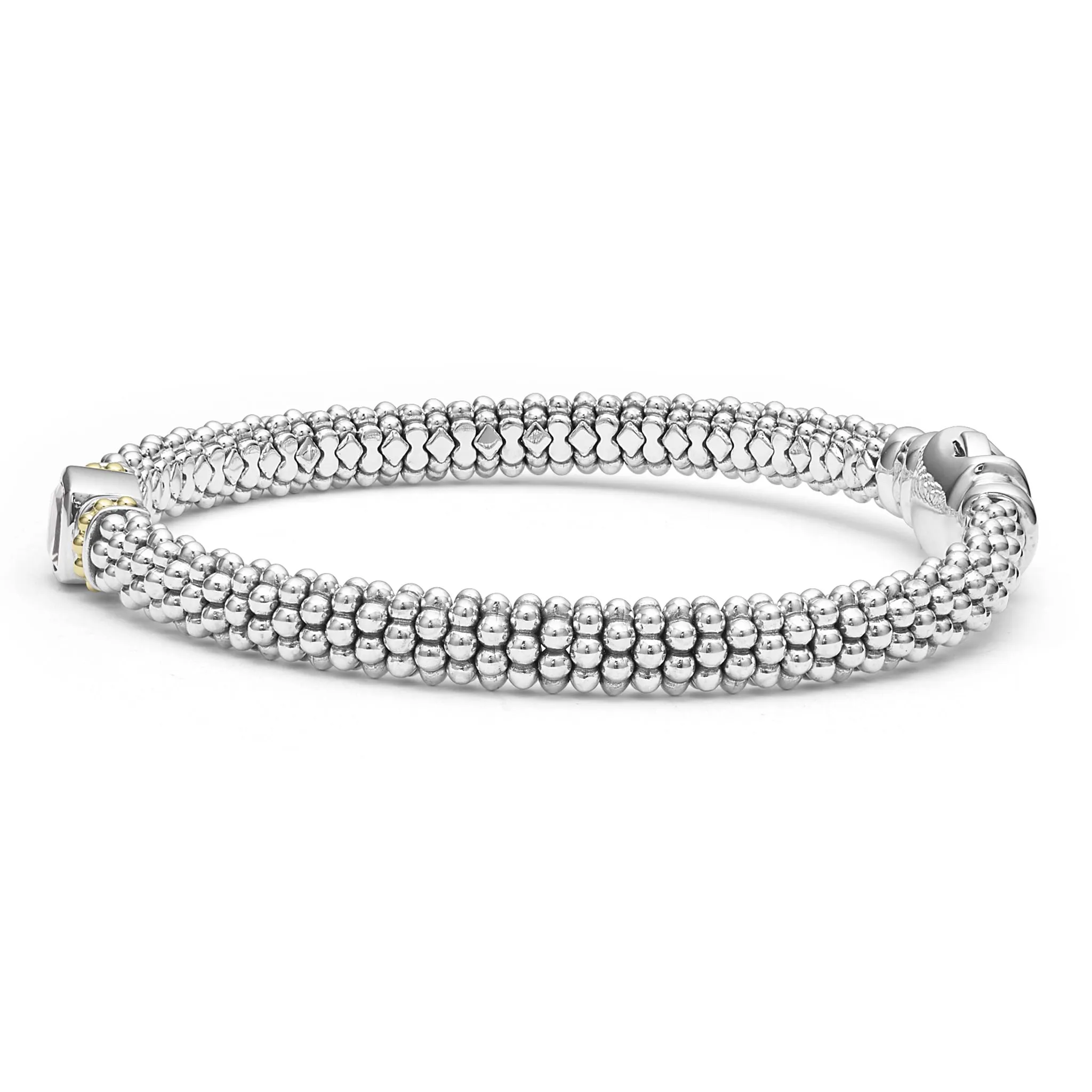 Rittenhouse White Topaz Caviar Bracelet | 6mm