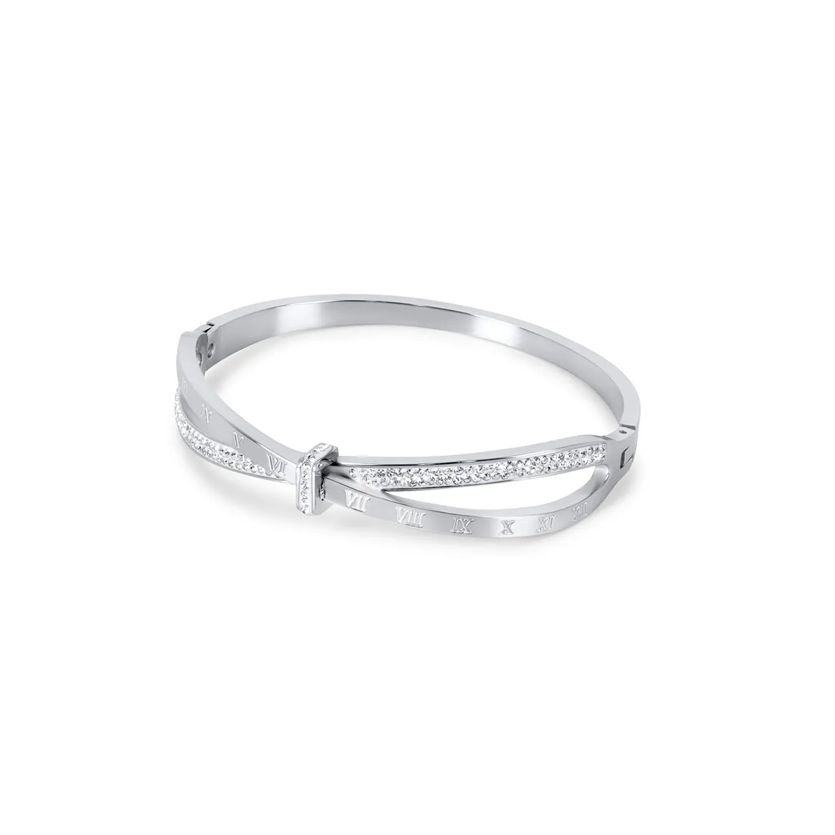 Riviera Bangle Bracelet - Silver