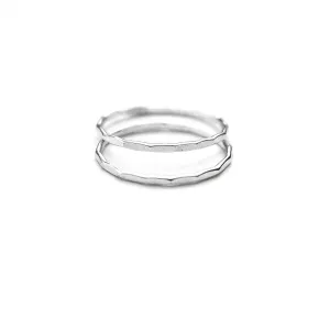 Ruth Hammered Stackable Ring