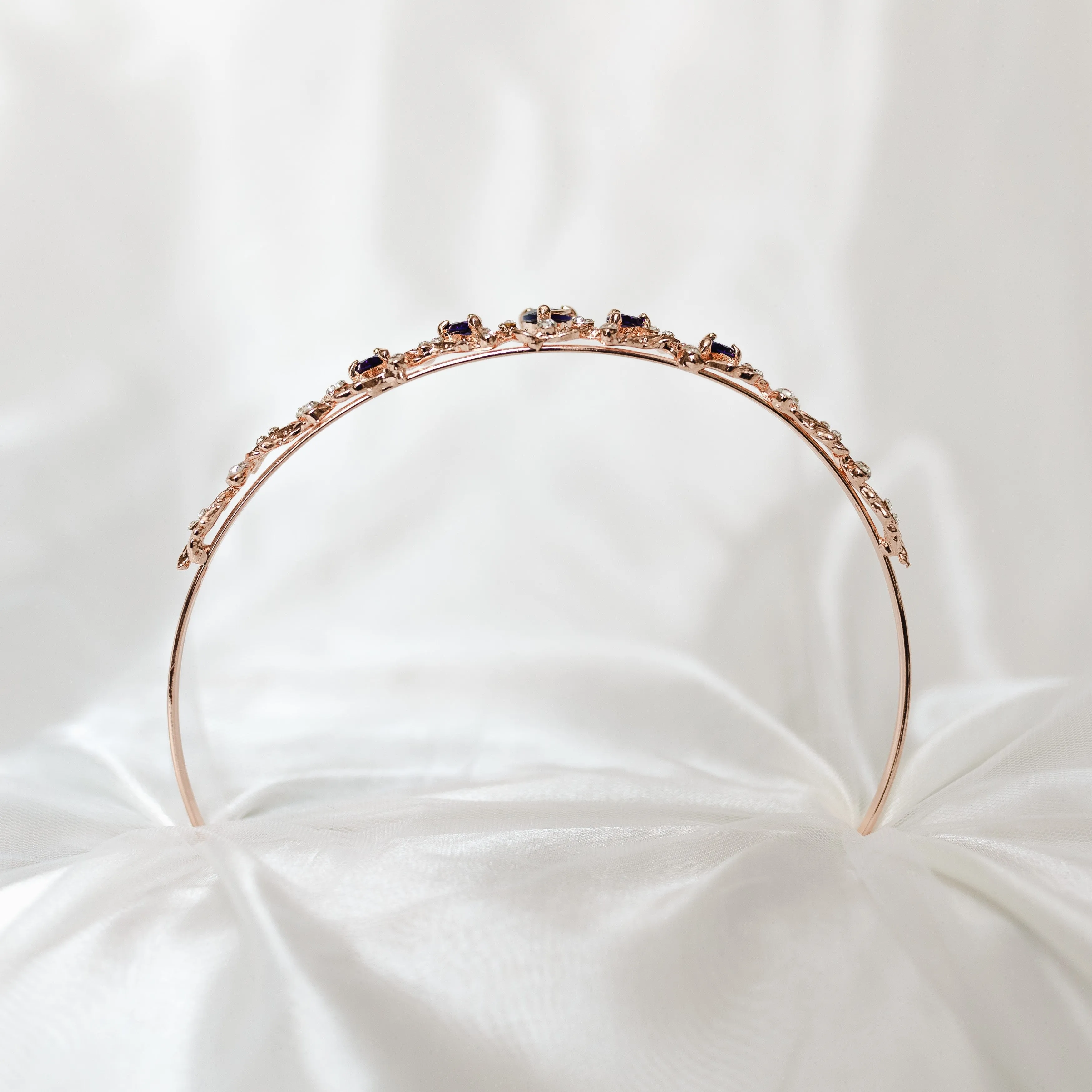 Sadie's Tiara in Purple & Rose Gold