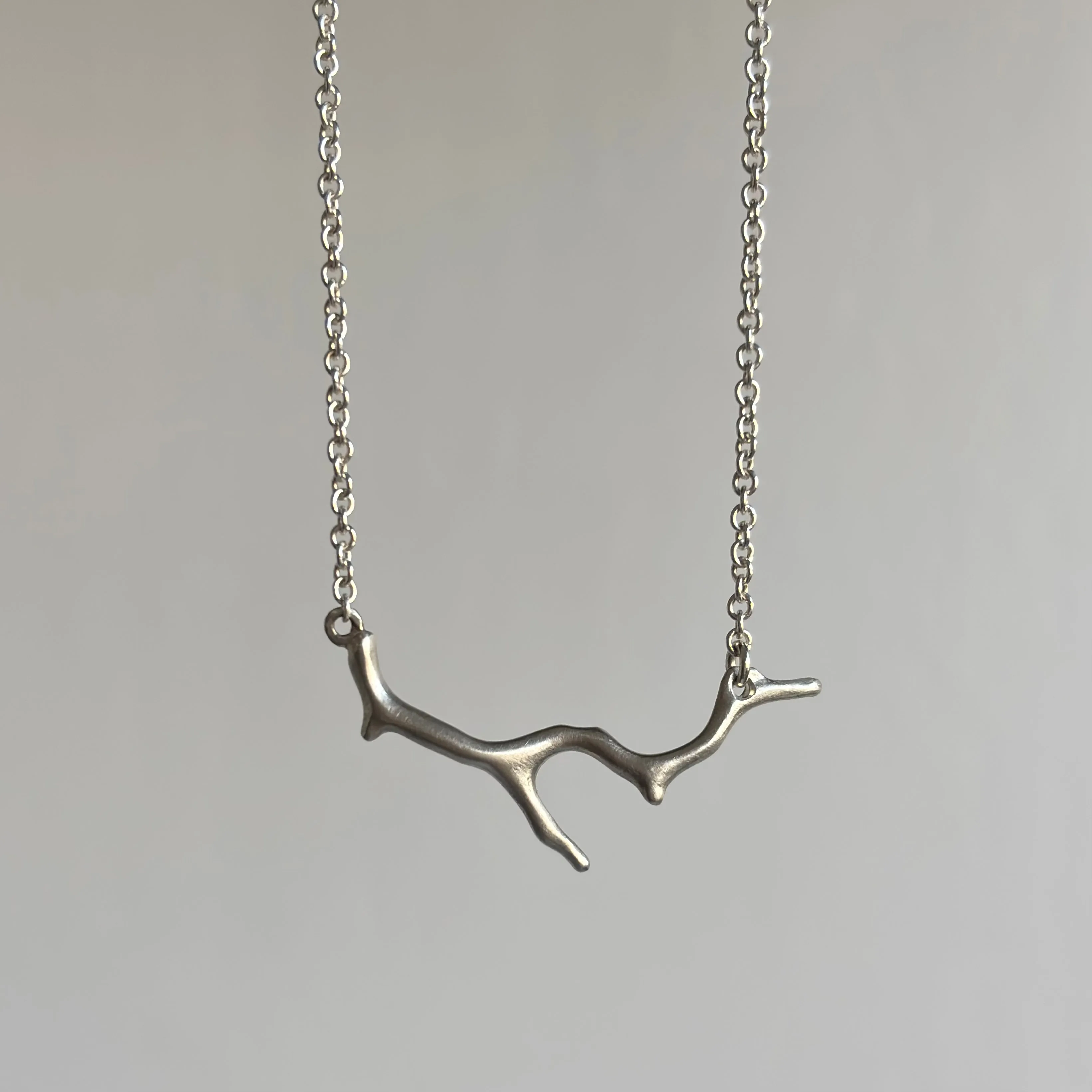 Silver Branch Coral Ruthie B. Necklace