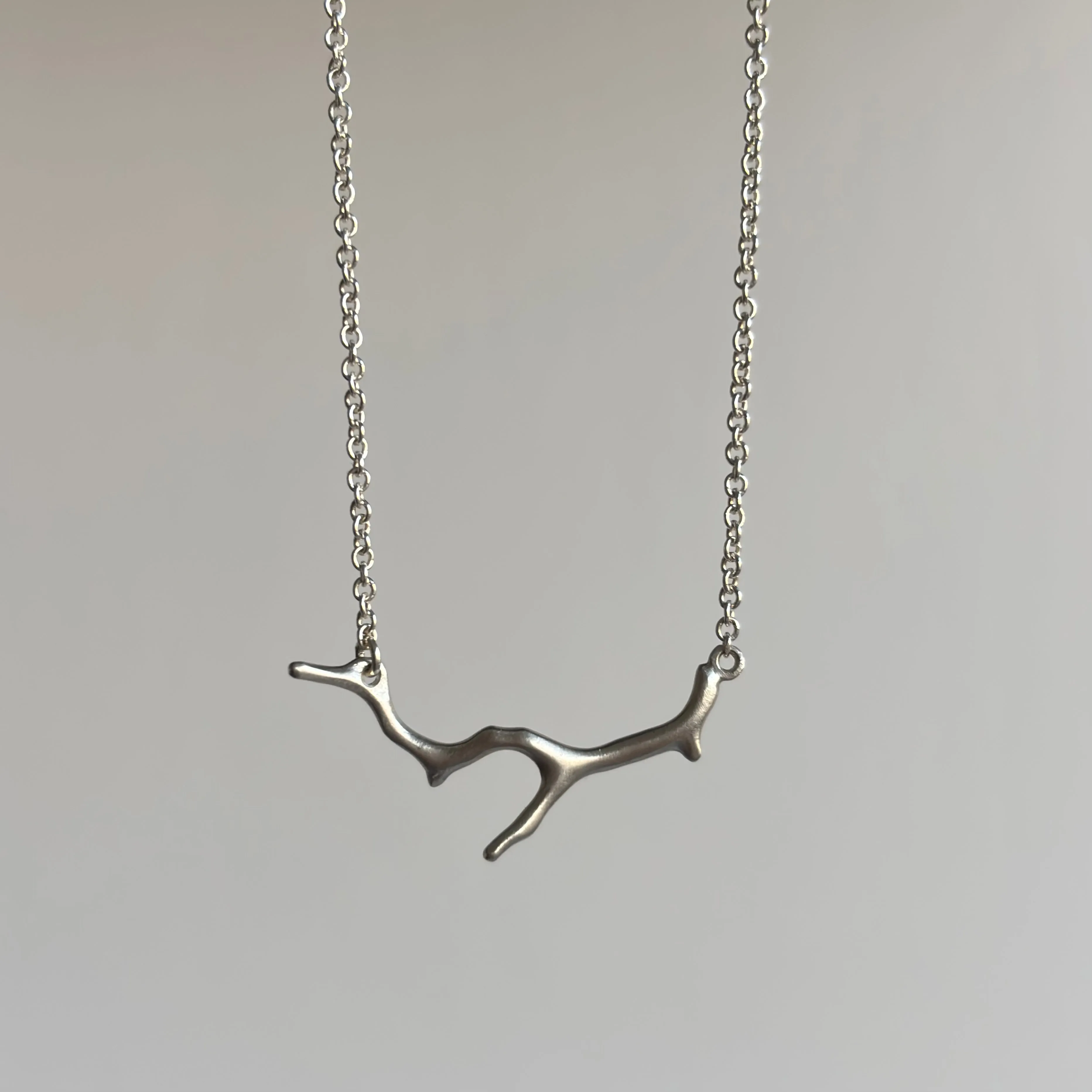 Silver Branch Coral Ruthie B. Necklace