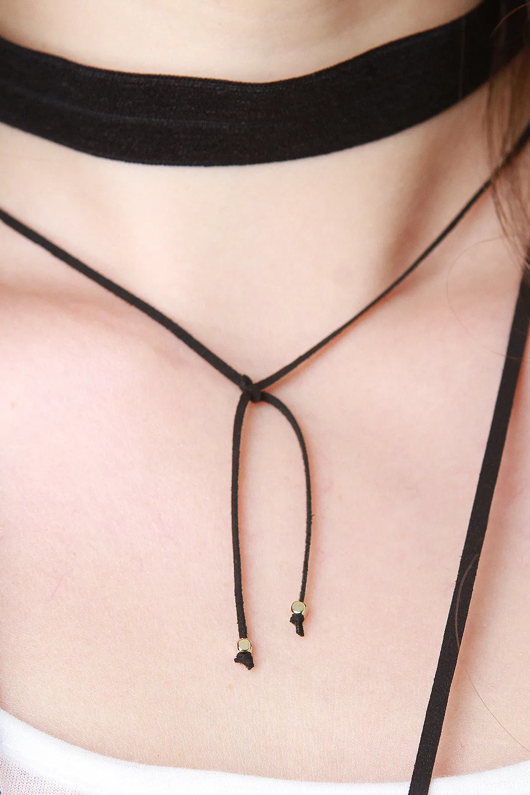 Simple Style Layered Bolo Choker Necklace