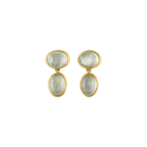 Small Mango Moonstone Amphora Earrings