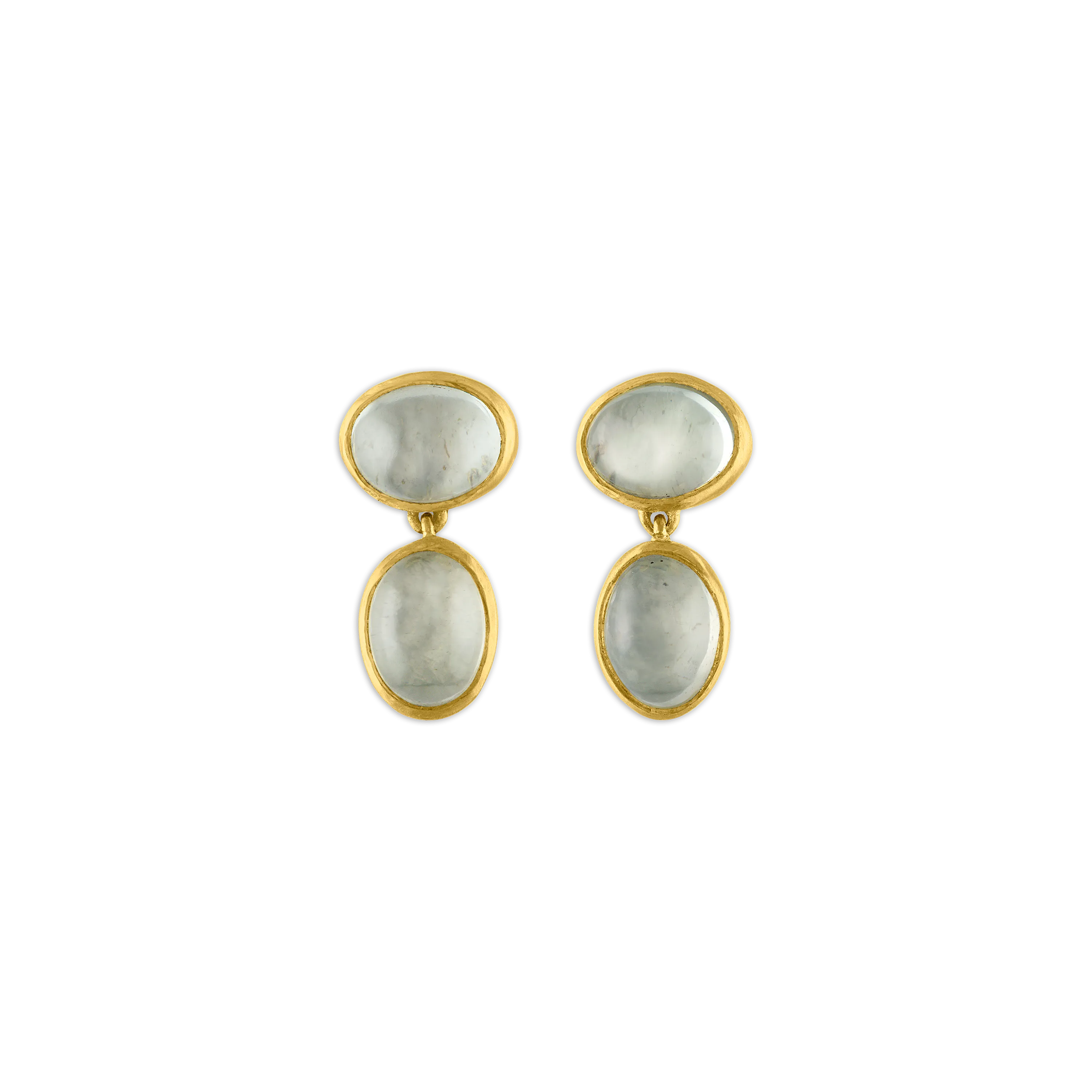 Small Mango Moonstone Amphora Earrings