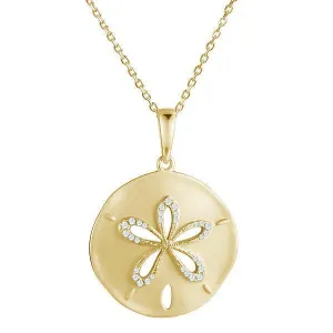 Sterling Silver Ocean Isle Sand Dollar Pendant by Alamea