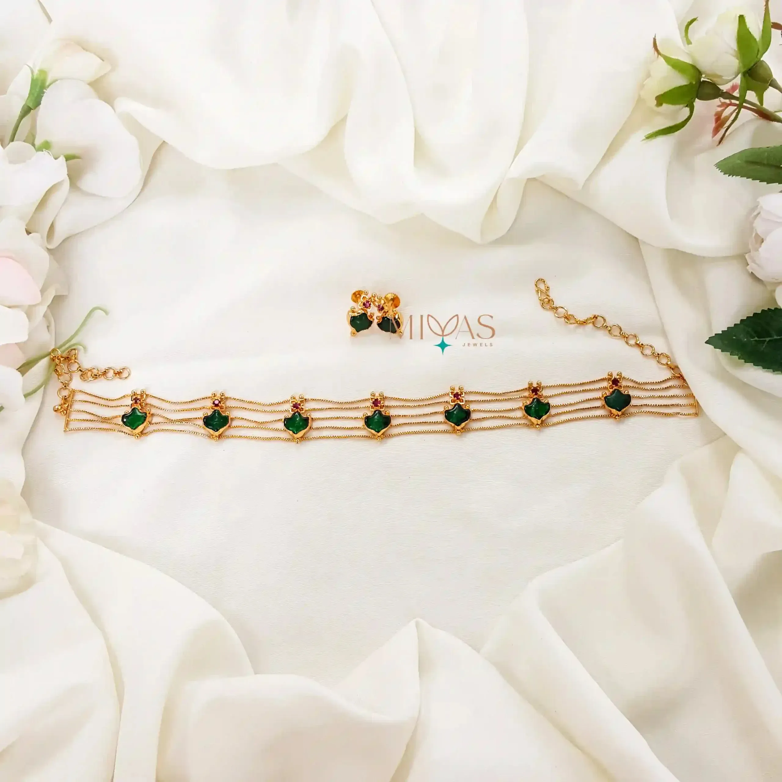 Stylish 5 Layer Palakka Choker