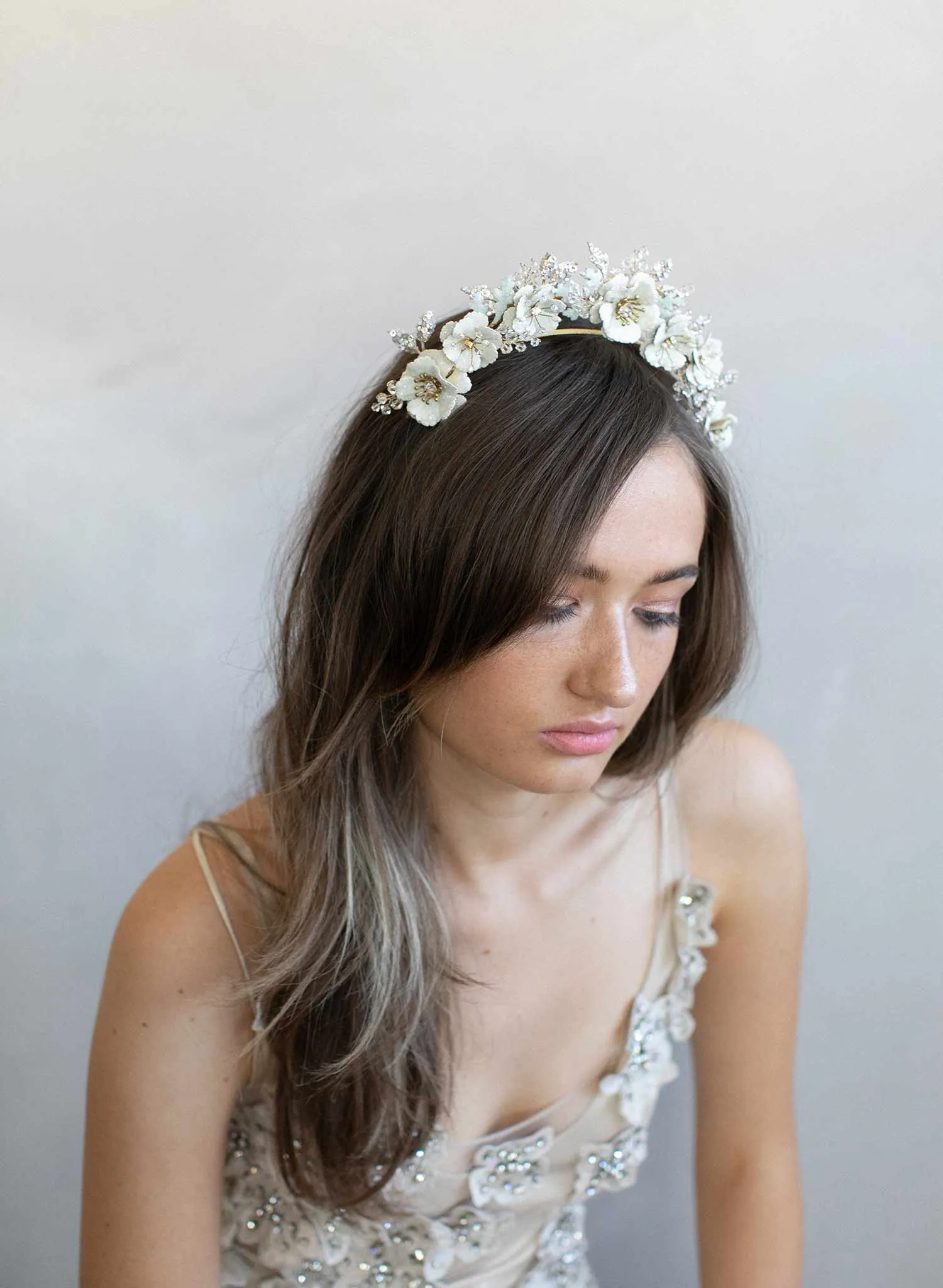 Sugared flowers dream tiara - Style #914