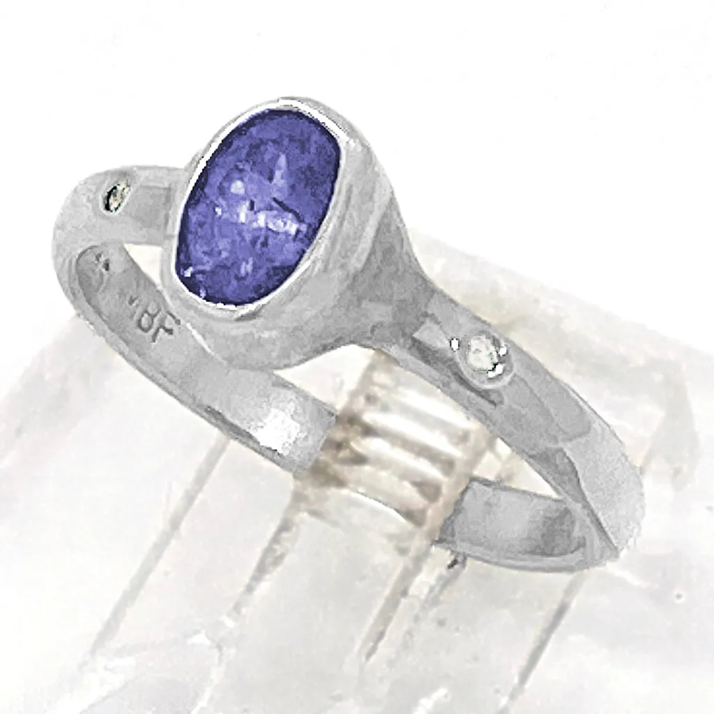 Tanzanite & Diamonds Ring (size 6)