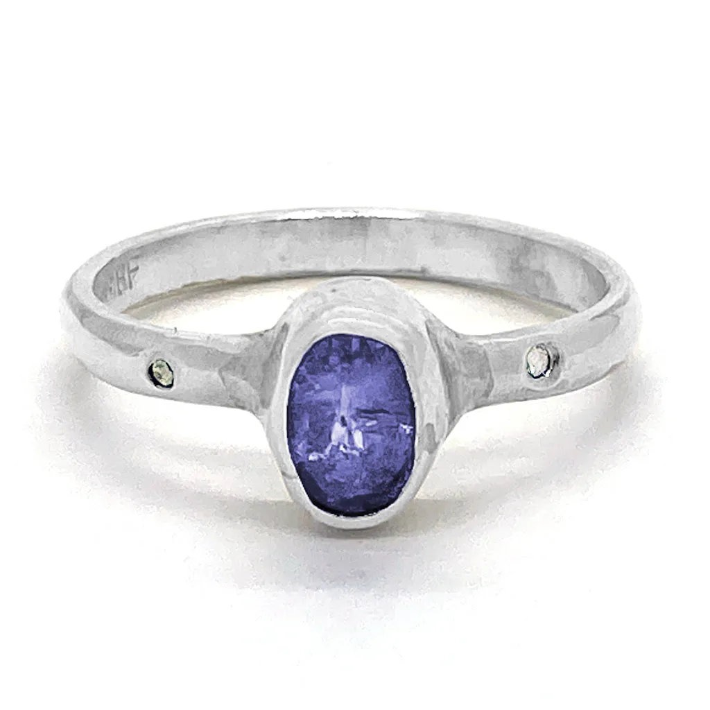 Tanzanite & Diamonds Ring (size 6)