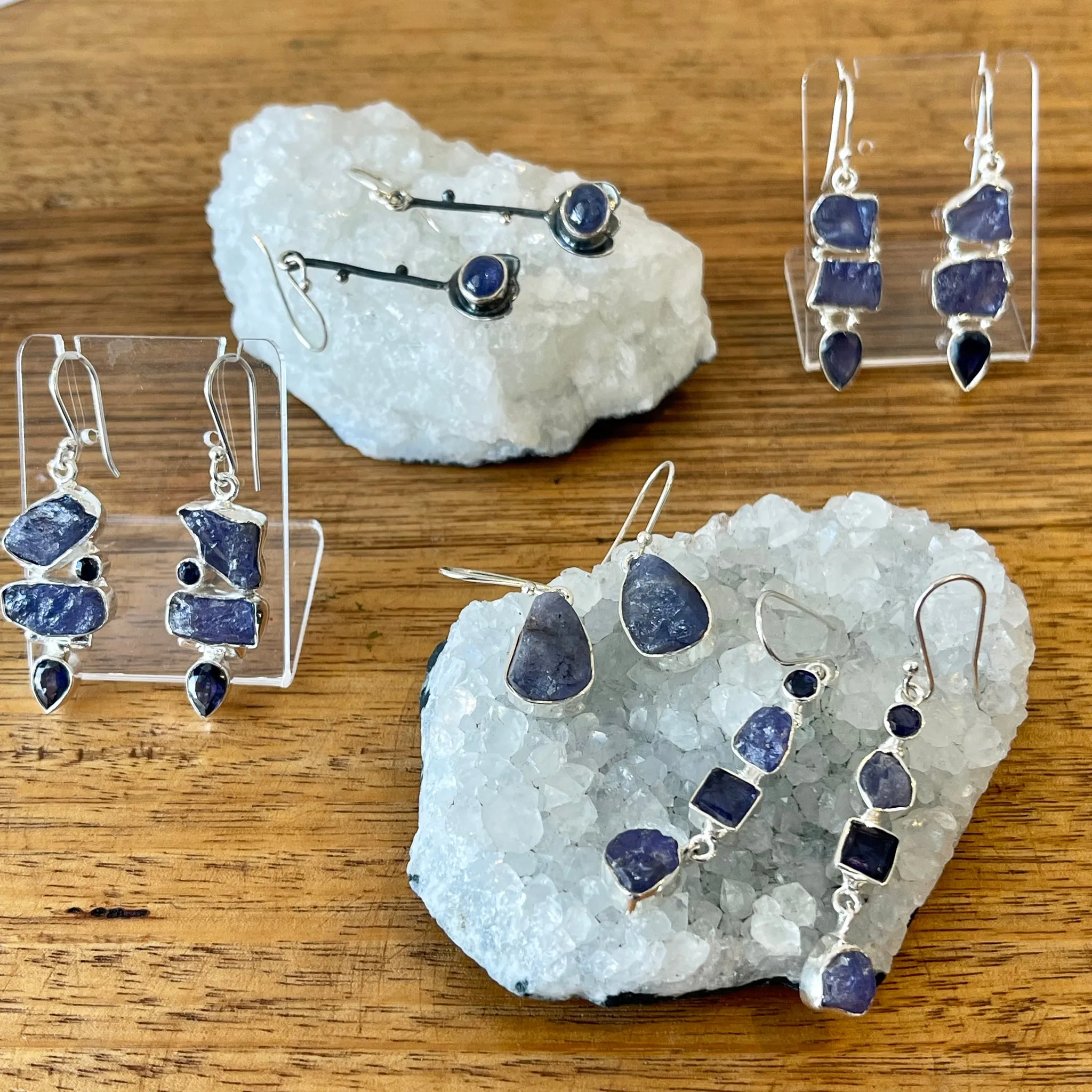 TANZANITE DROP EARRINGS | Raw