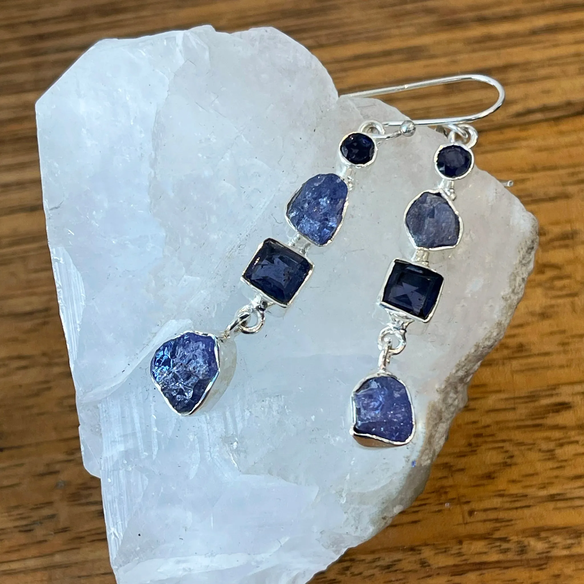 TANZANITE DROP EARRINGS | Raw